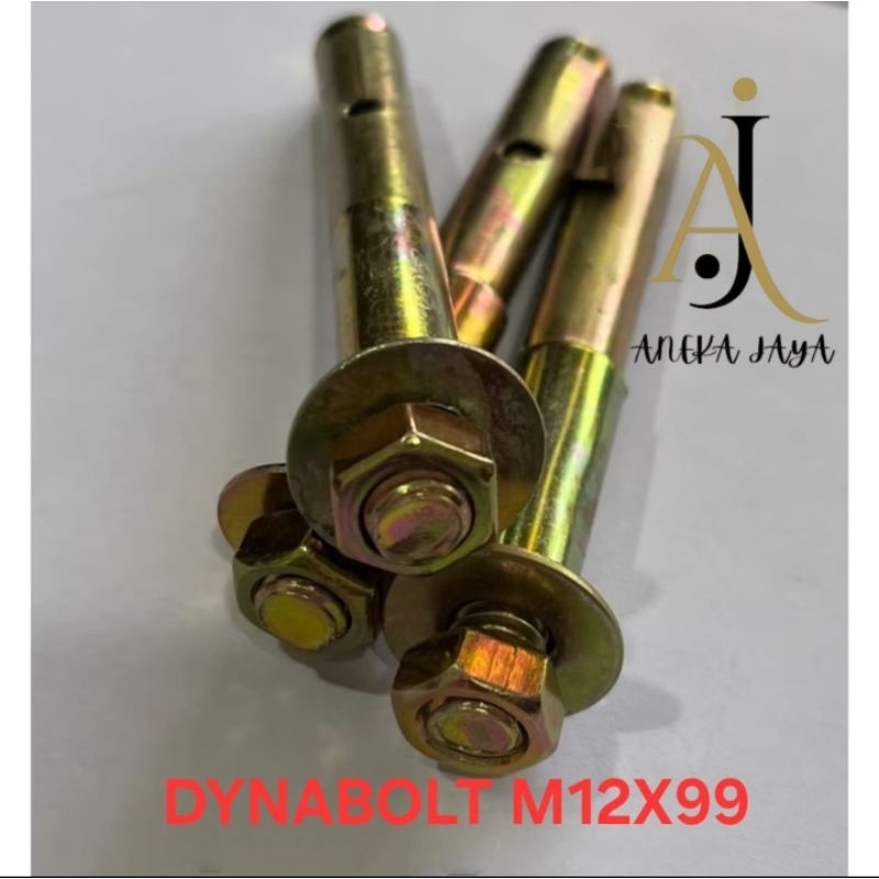 Dynabolt M12x99 / Dynabolt kuning 12x99 / Expansion Bolt M12x99 / Dinabolt baut beton/ Dinabolt Temb