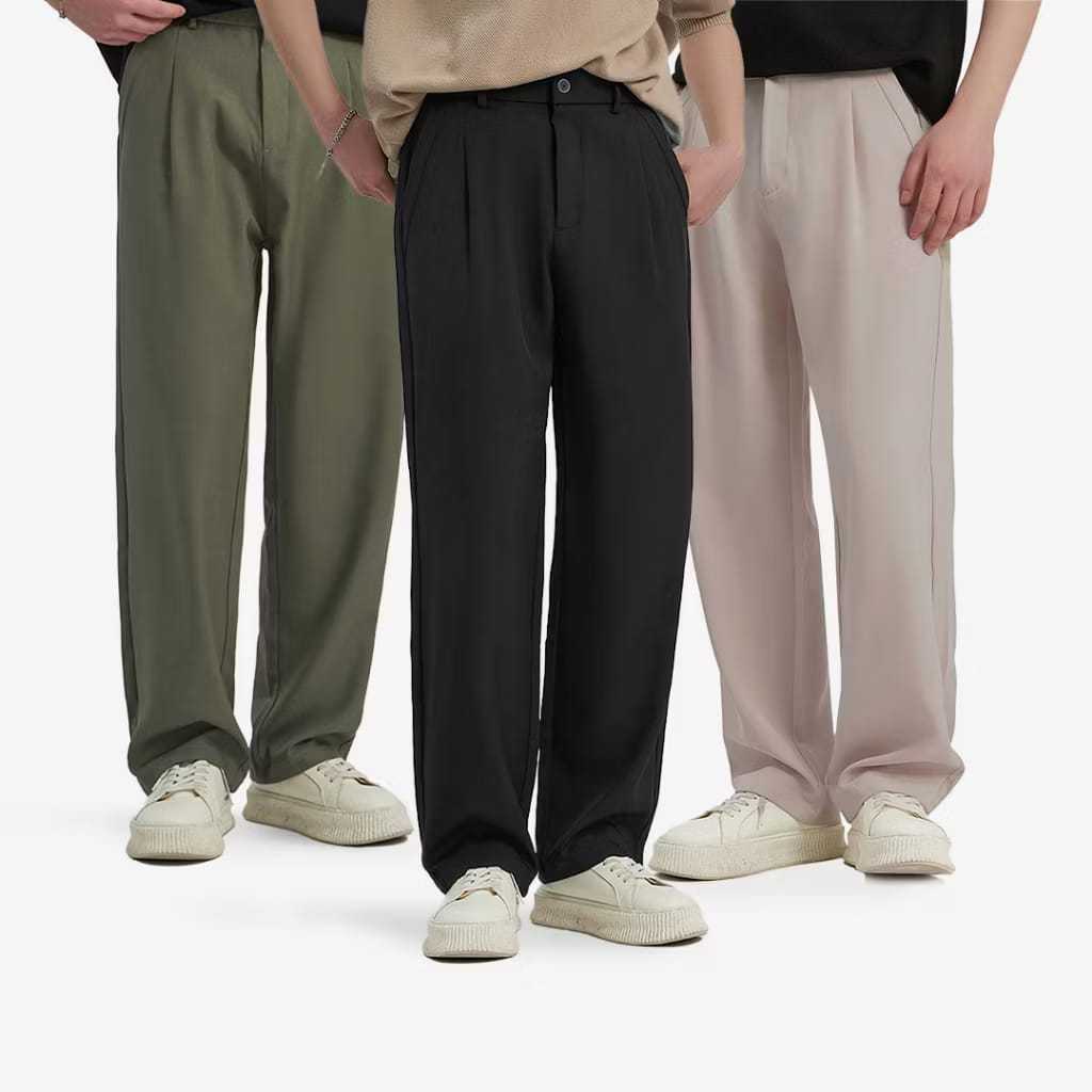 Kasual Celana Prime Loose Wide Pant Pria