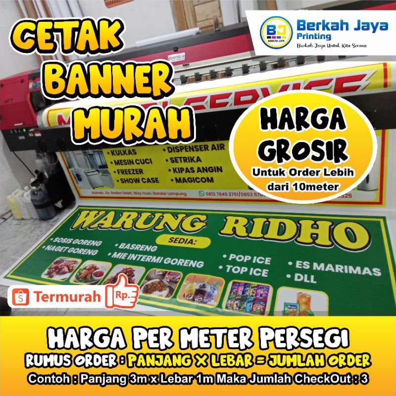 CETAK BANNER MURAH HARGA PER METER