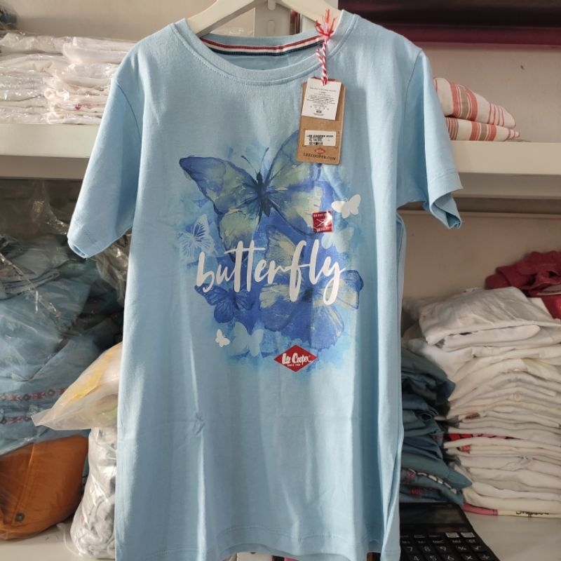 New 7 dan 8 th kaos anak perempuan Lee cooper