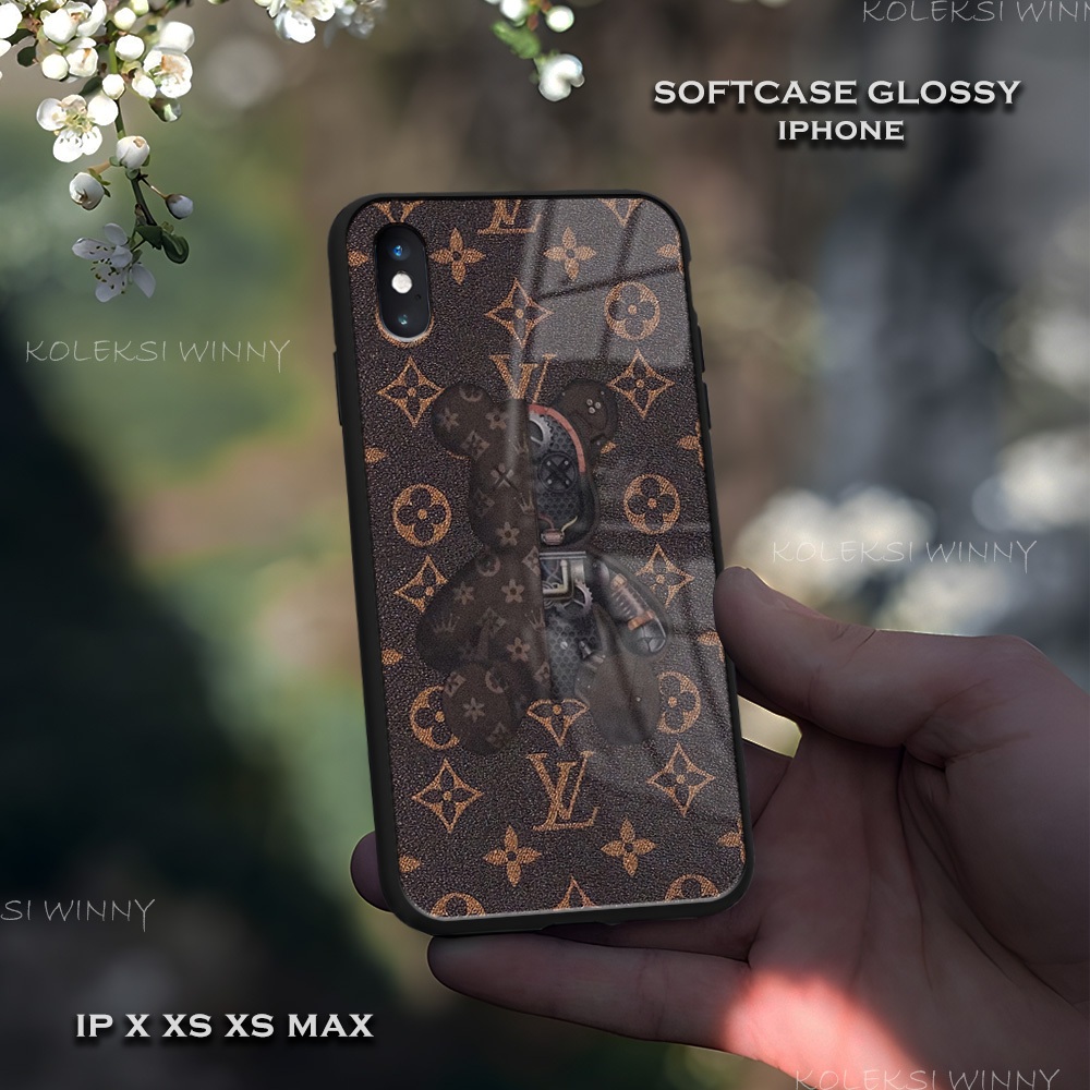 [WD11] Softcase Glossy Iphone X XS XS MAX XR | Casing Kilau LV | Kesing Keren Iphone Softcase Hardca