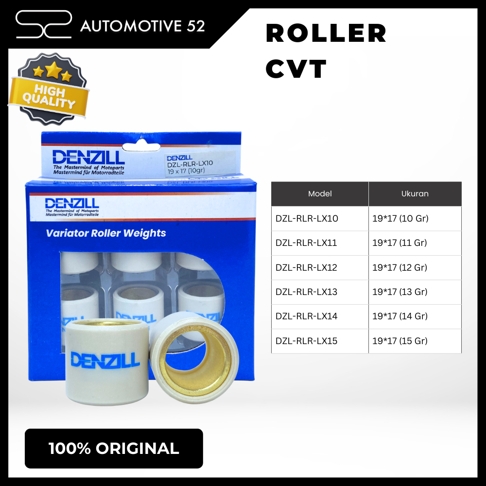 DENZILL ROLLER CVT LX | VESPA PRIMAVERA, VESPA LXV, VESPA S, VESPA LX 150 | ROLLER ORIGINAL