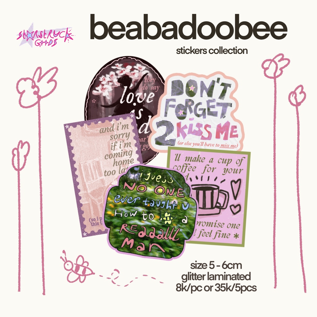 

[MIN Buy 3pcs] BEABADOOBEE - Mix Album Stickers
