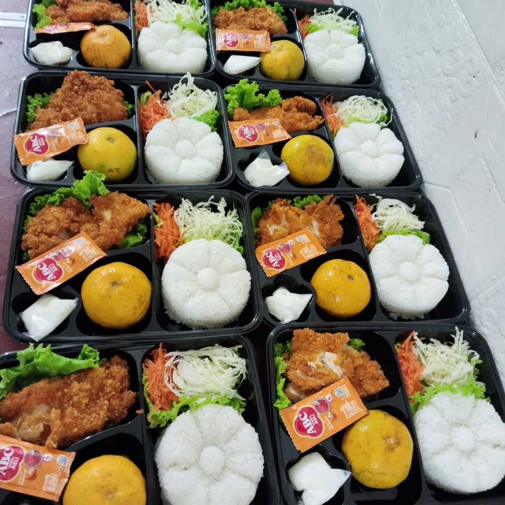 

Nasi Bento Chicken Katsu/Paket Nasi Bento Enak Dan Murah/Nasi Bento Anak-Anak