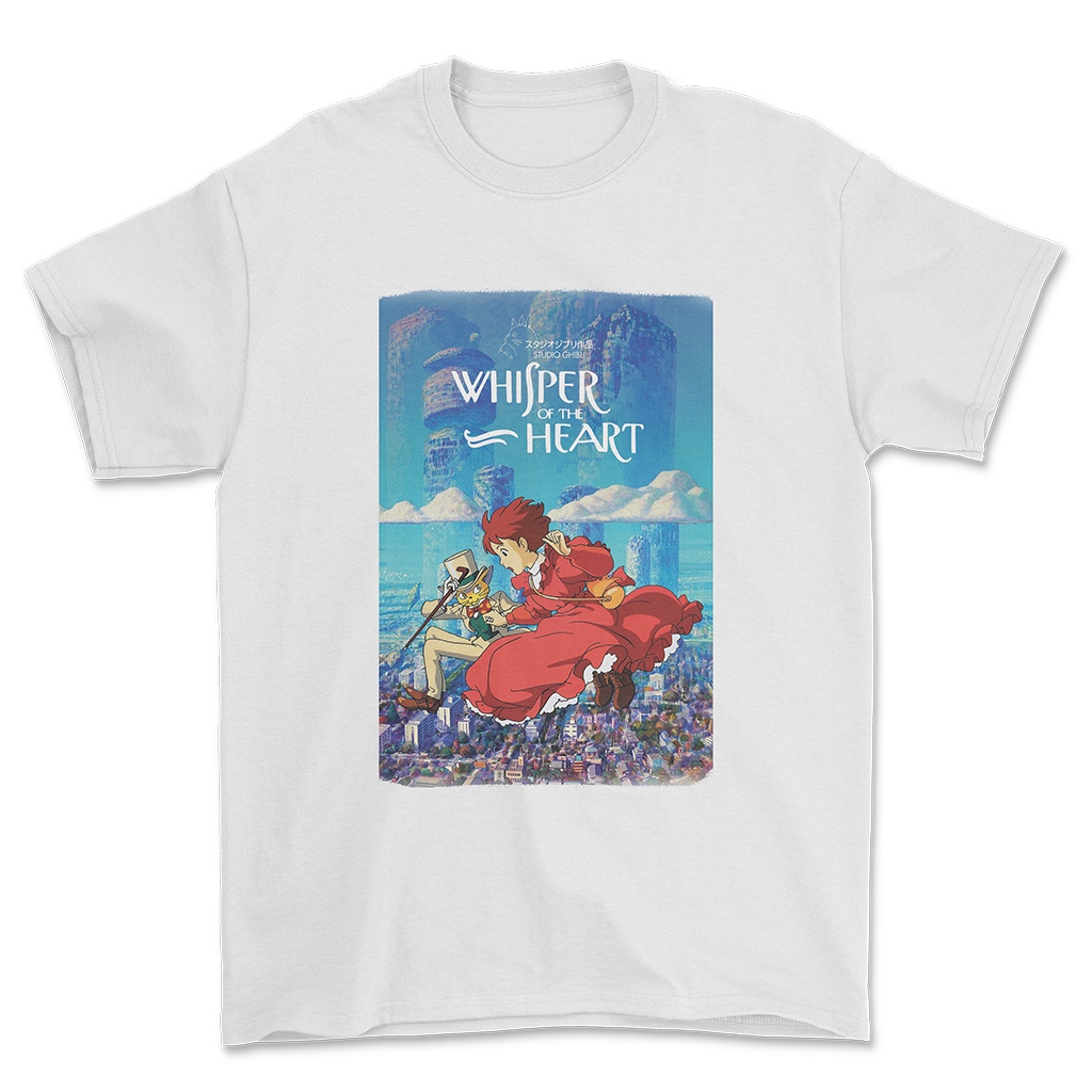 Kaos Anime Whisper of The Heart - T Shirt Anime Studio Ghibli Whisper of The Heart - Mitski