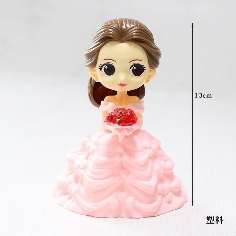 {HKS} PRINCESS TOPPER SNOW BELLE SOPHIA ELSA HAPPY BIRTHDAY CAKE KUE FIGURE / PAJANGAN KUE PRINCESS 