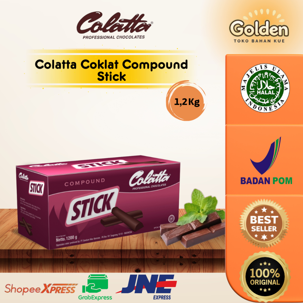 

Colatta Compound Chocolate Stick - Coklat Batang Stik 1.2Kg / Coklat Stick Colatta