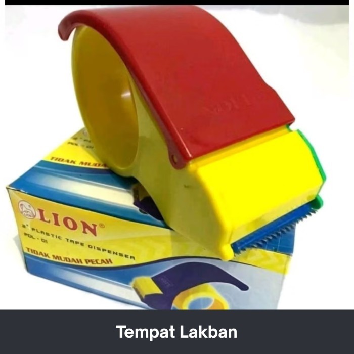 

Tempat Lakban / Tape Dispenser / (merk Lion) Cutter Lakban