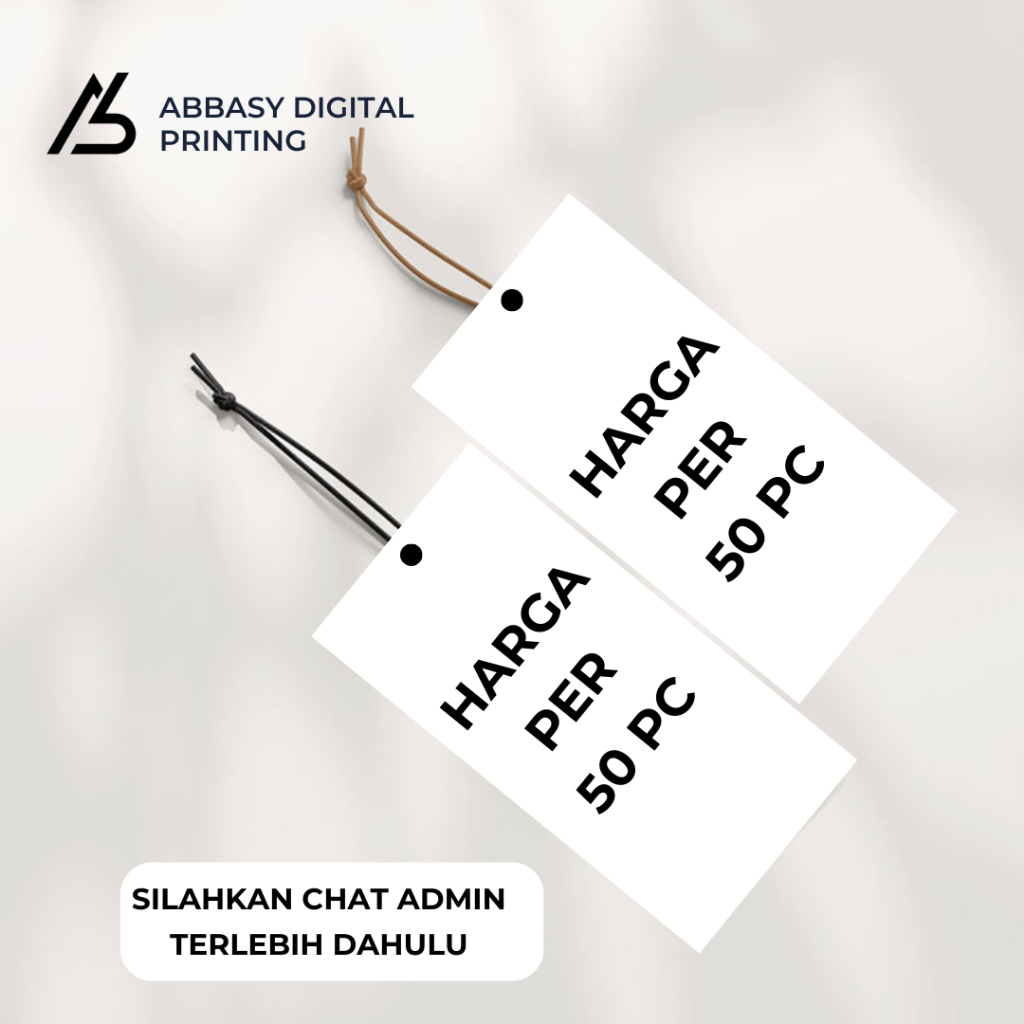 

Hang Tag Per 50pc dan 100pc