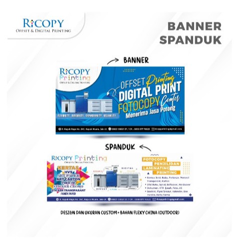 Spanduk / Banner Custom – Bahan Flexy Korea & Flexy China