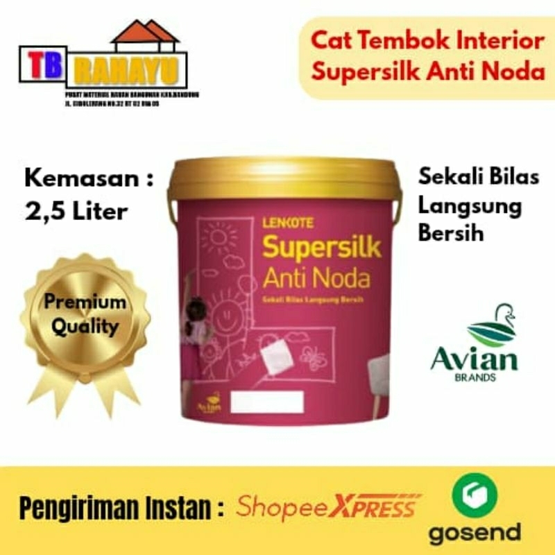 Cat Interior Premium Supersilk Anti Noda - 2,5 Liter