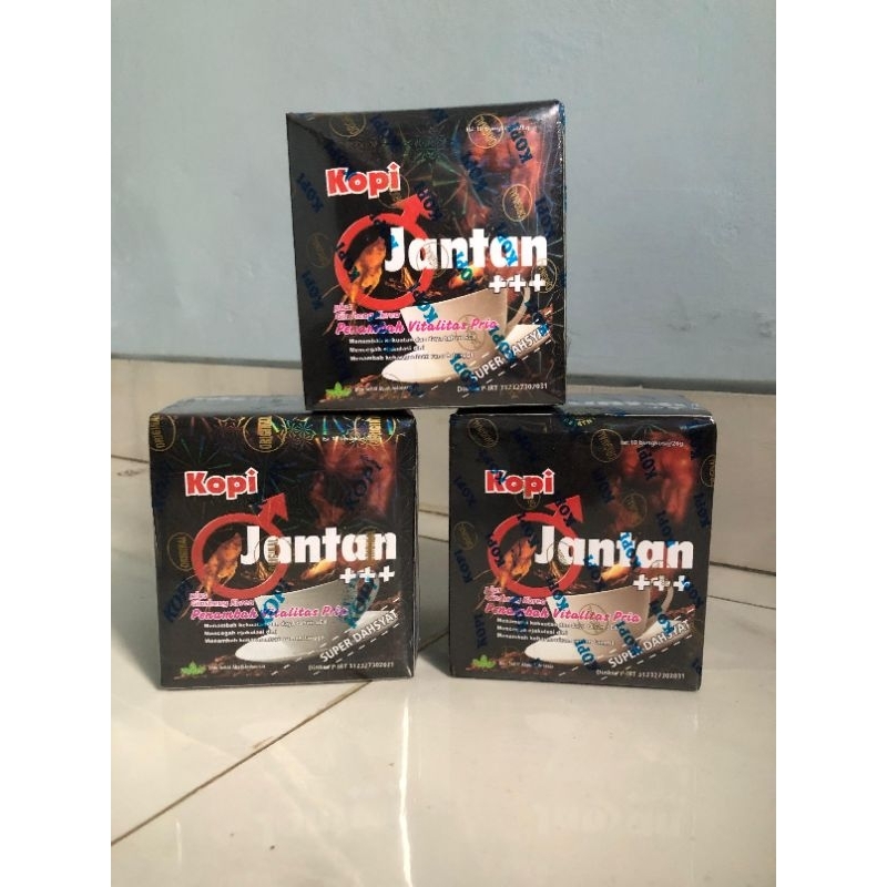 JANTAN+++ kopi herbal penambah stamina pria