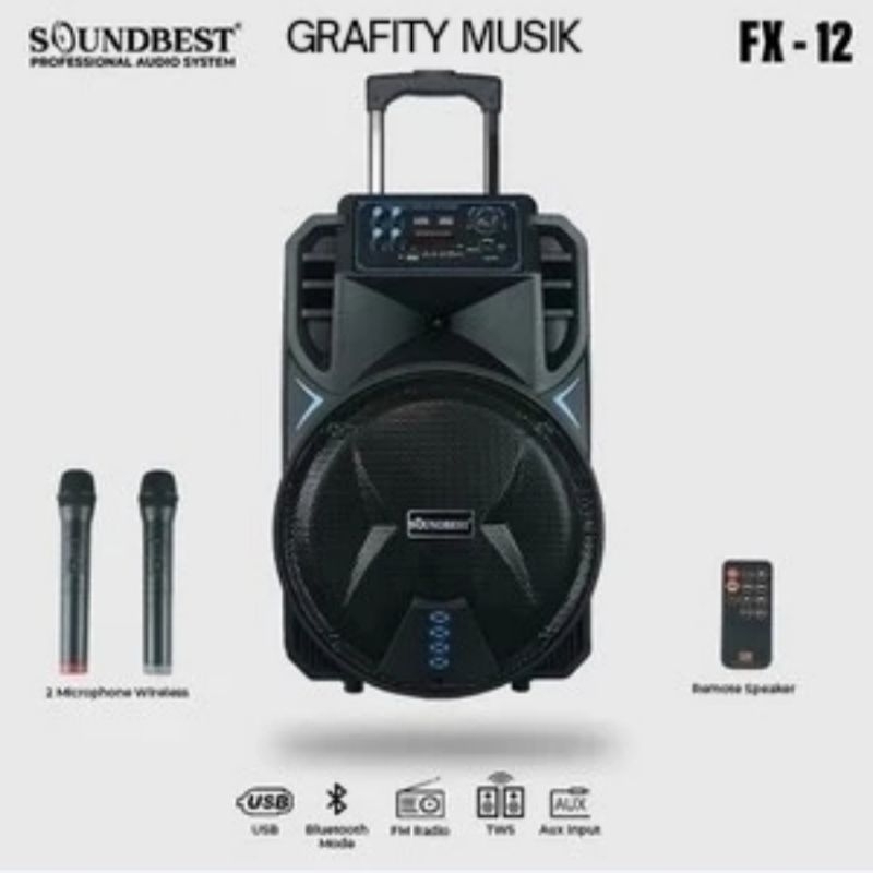 Speaker Portable Soundbest FX 12 Speaker Portable 12 Inch Soundbest FX12 Original