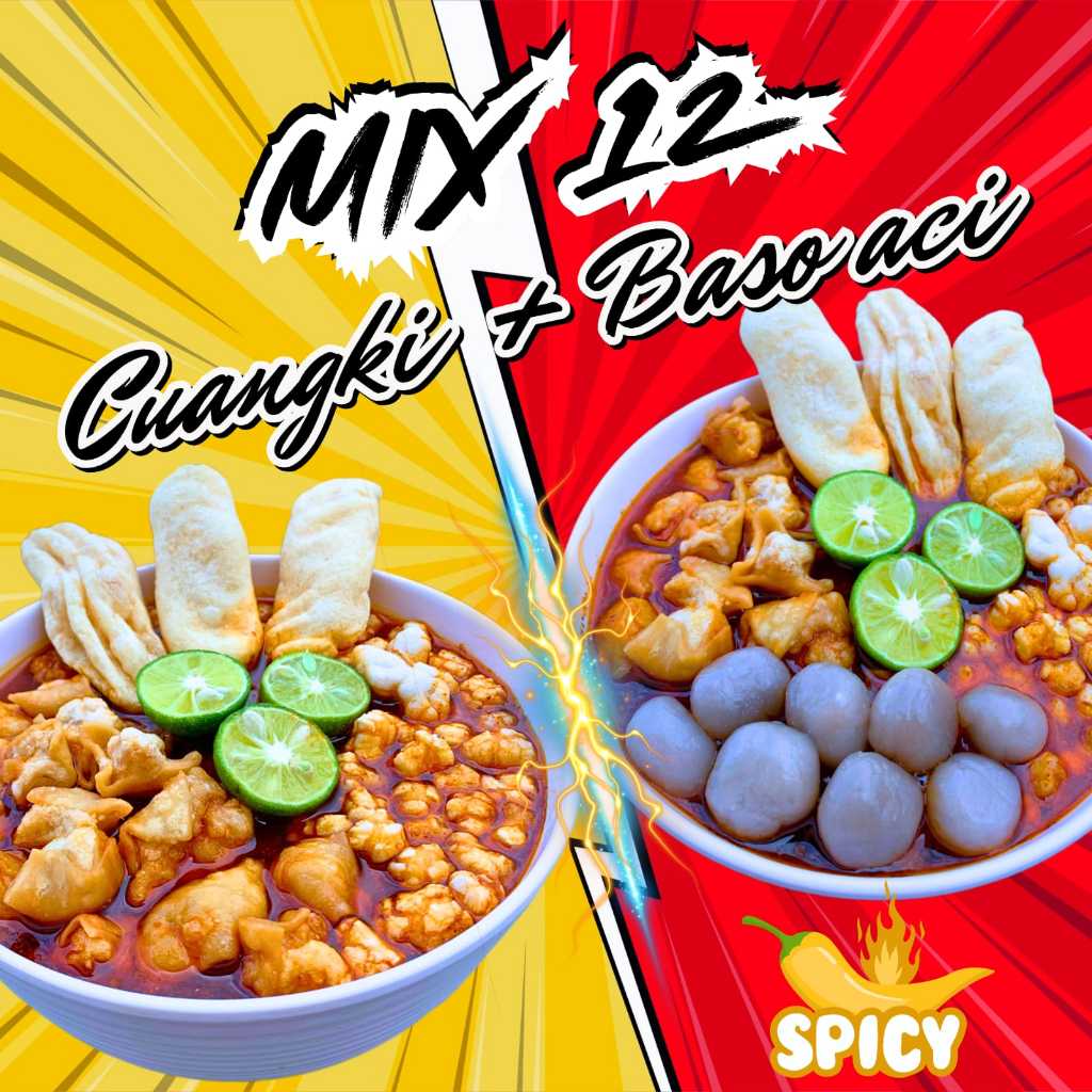 

PAKET MIX BASO ACI 6 CUANGKI & 6 BASO ACI