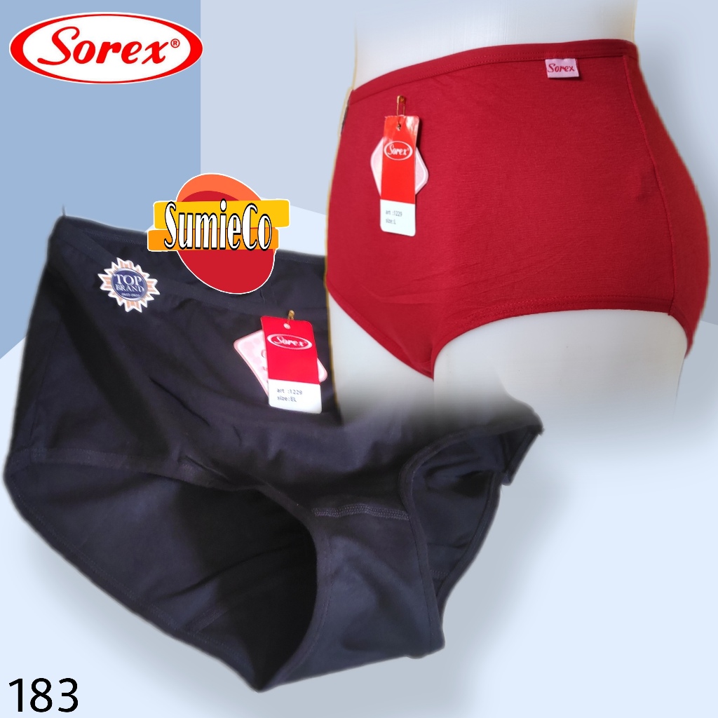 SM183 (3-6 Pcs) Sorex Katun Mix Celana Dalam Wanita Dewasa Jumbo Size L El Ql Eql