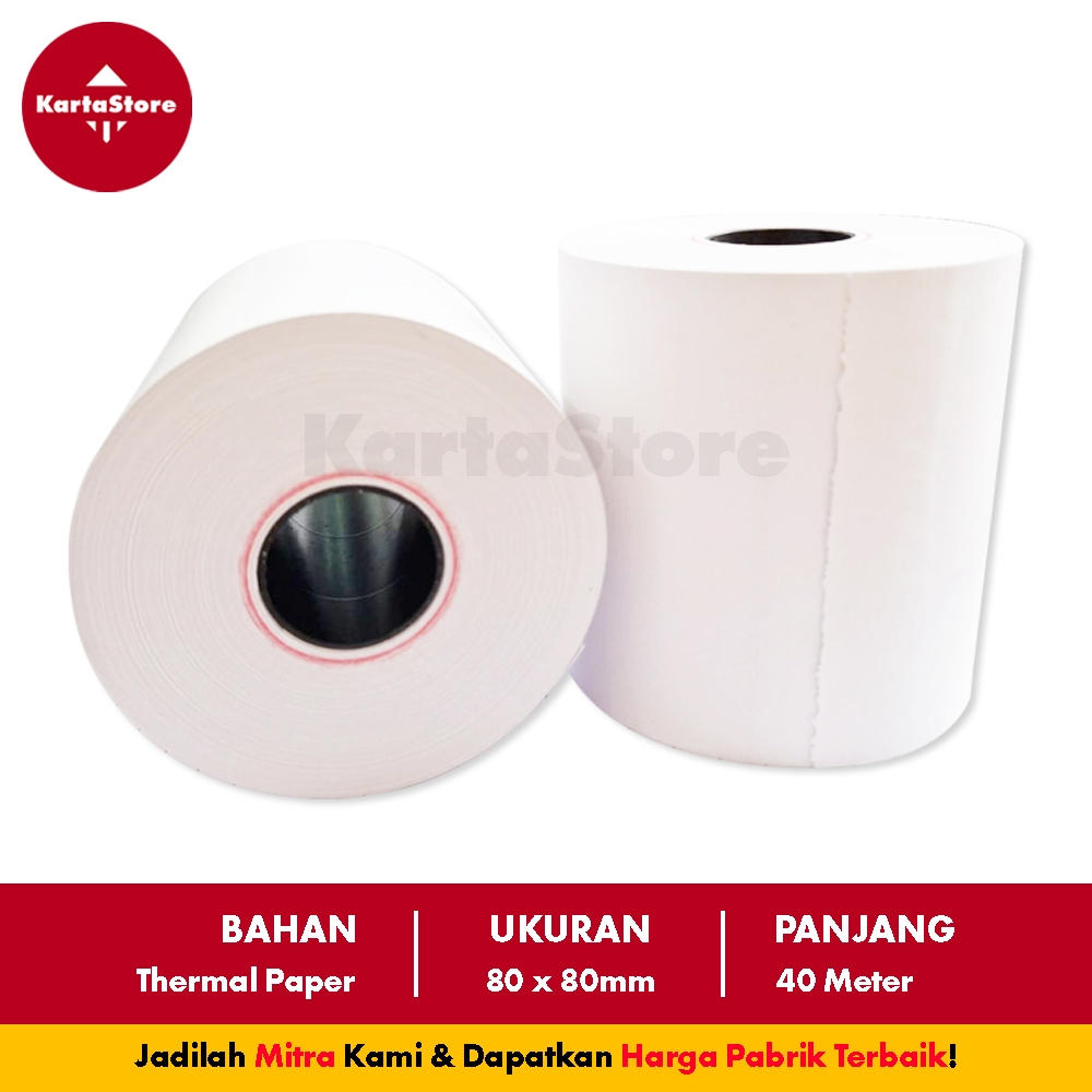 

Kertas Thermal Struk 80x80mm KartaStore