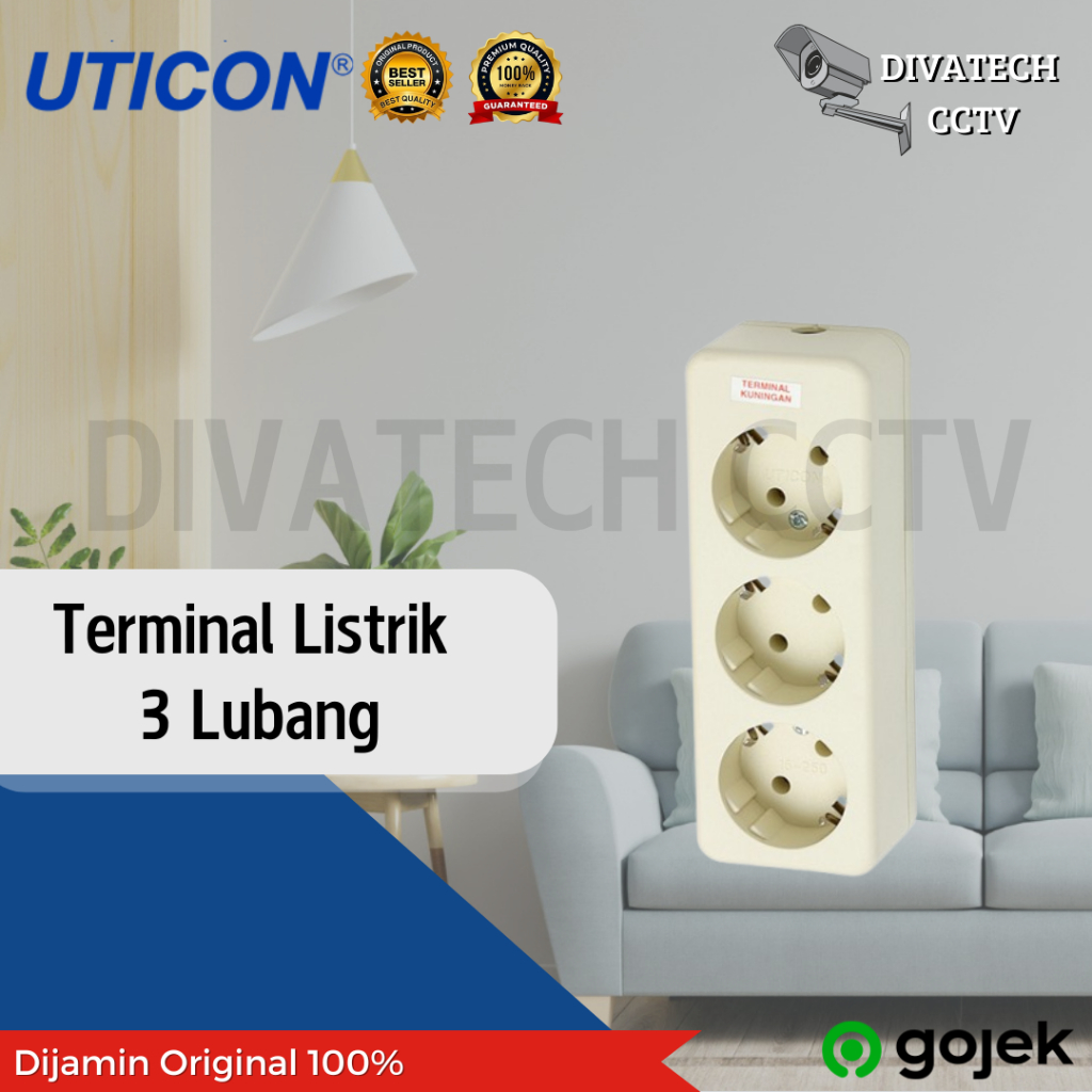 Terminal Listrik uticon 3 Lubang