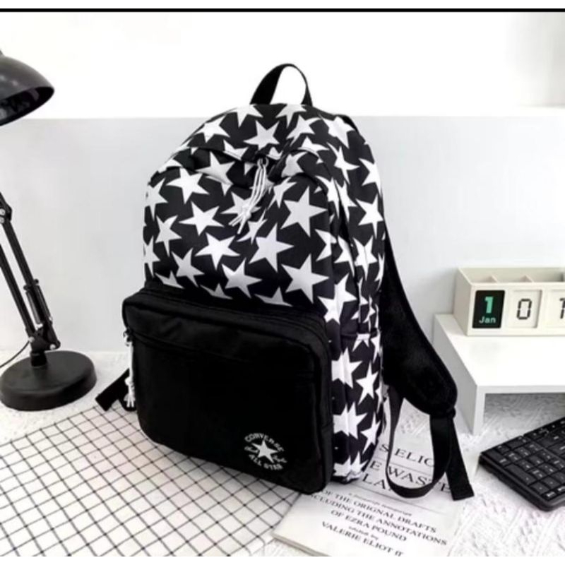 COD Tas Ransel  Sekolah Converse -Ransel Anak Sekolah SMP SMA Terbaru 2025 COD / Backpack unisex mot
