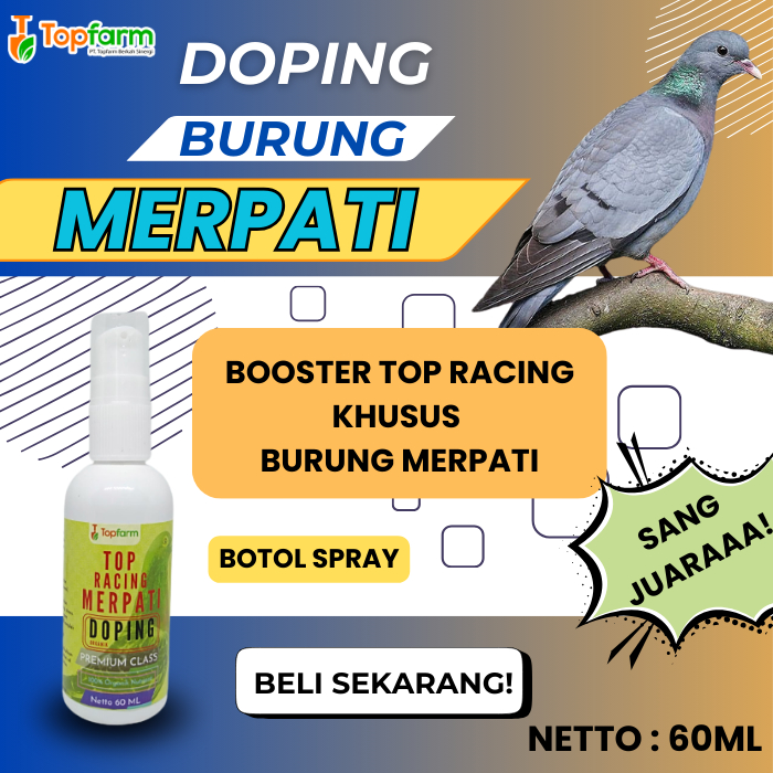 Vitamin Burung Merpati 60ML/ Vitamin Stamina Burung Merpati/ Jamu Burung Merpati/ Booster Burung Mer
