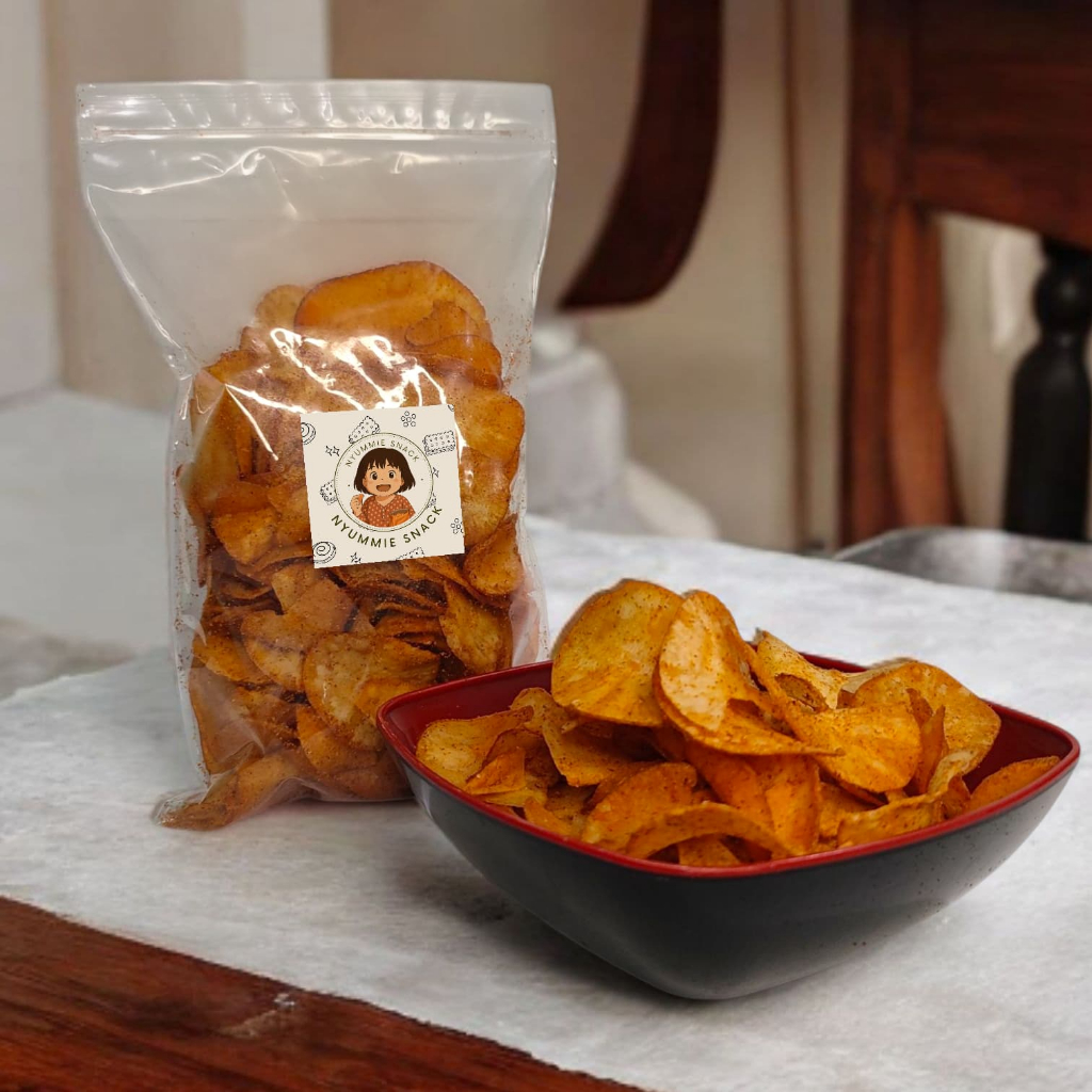 

NYUMMIE SNACK - Keripik Singkong Pedas Lada
