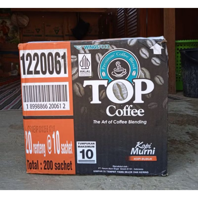 

TOP Coffee Kopi Murni 1 Dus / 1 Karton Top Kopi Mini