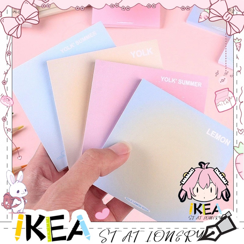 

50 Lembar Sticky Notes Lucu Pastel Kertas Memo Alat Tulis Untuk Kantor Sekolah