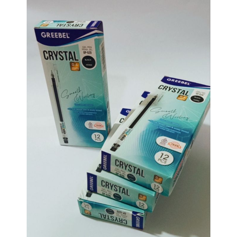 

PULPEN GEL/CRYSTAL GEL PEN- GREEBEL, GP-520 (0,4mm) Smooth Writing