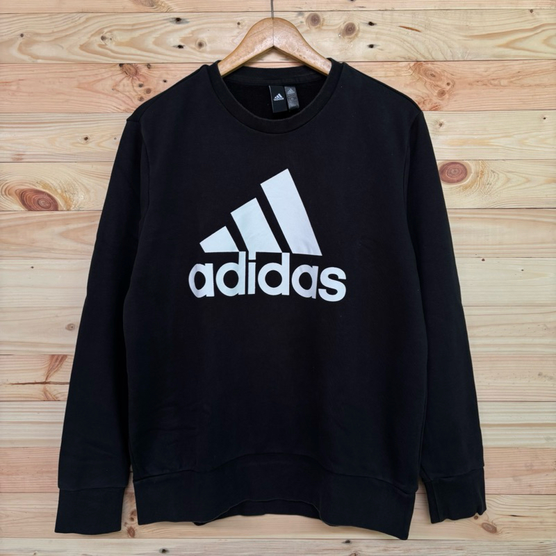Crewneck Hoodie Adidas Essentials Big Logo Originals - Second Very Good Condition Untuk Pria & Wanit
