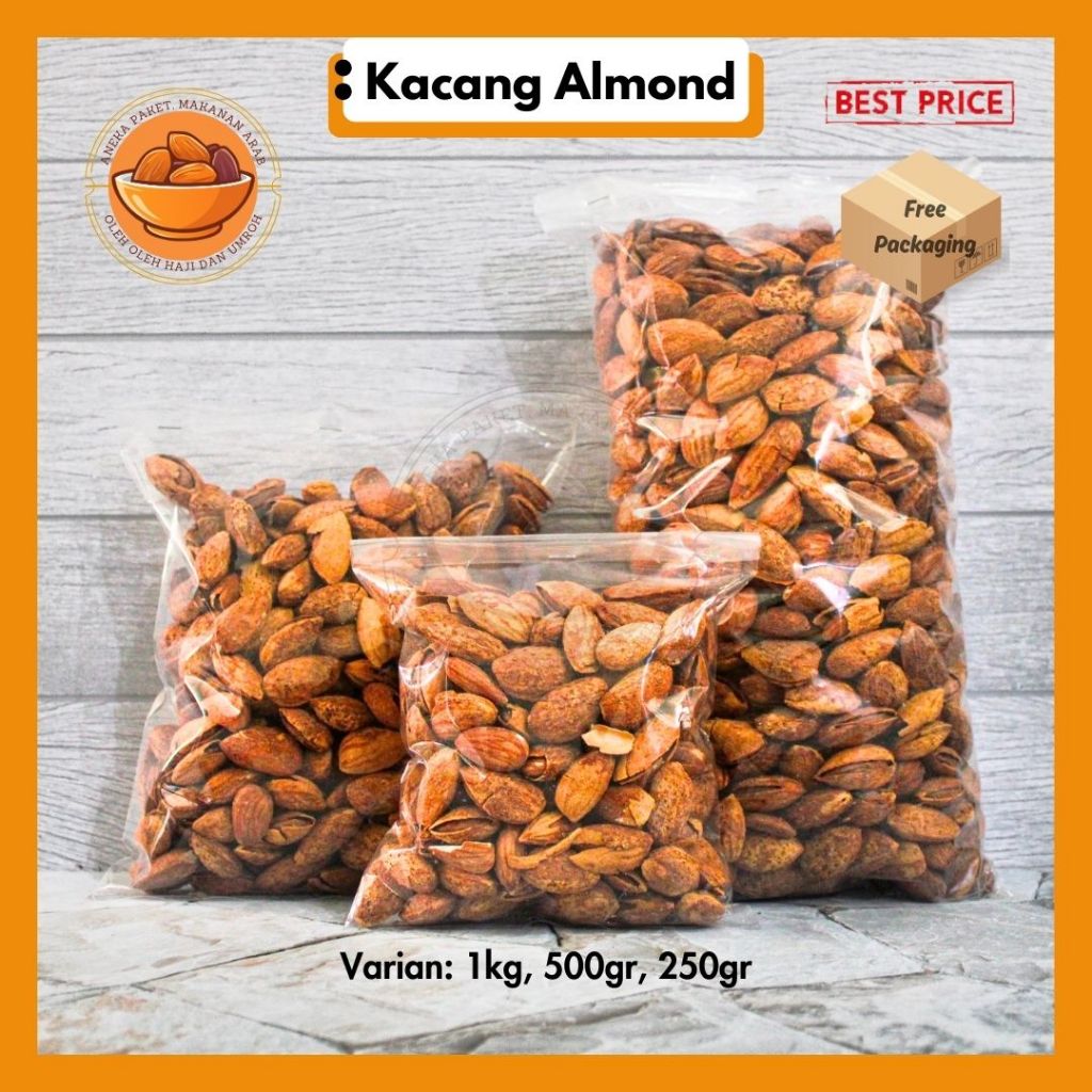 

Kacang Pistachio Cangkang / Kacang Almond | Oleh Oleh Haji dan Umroh