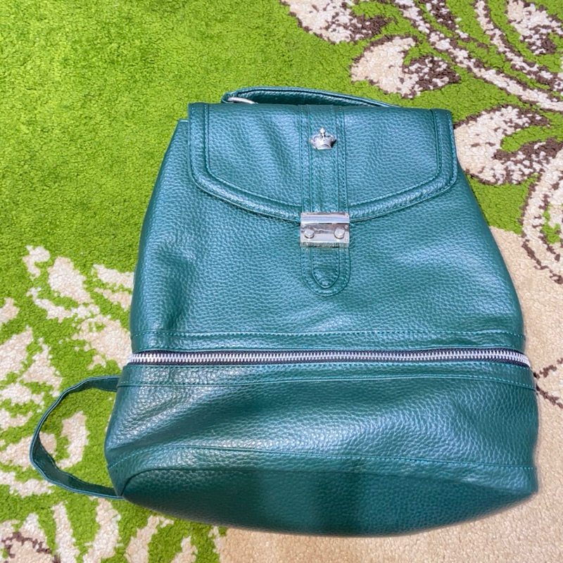 Tas Kulit Sophie martin ransel hijau tua