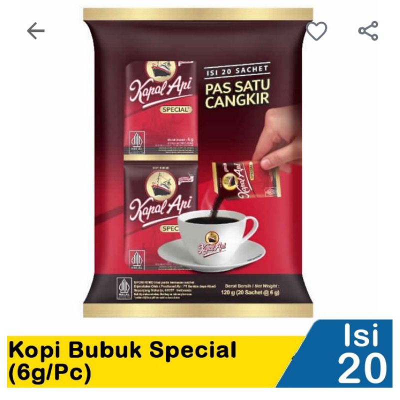 

COD kopi bubuk spesial Renceng Kecil 6g isi 20pcs