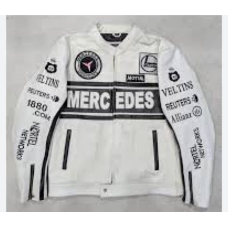 mercedes leather jacket vintage Bikerjaketbalap