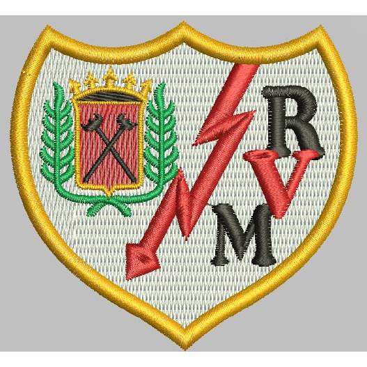RAYO VALLECANO LOGO A-A513 PATCH BORDIR LOGO EMBLEM EMBROIDERY RBC