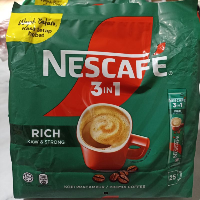 

Nescafe 3in1 RICH KAW & STRONG Original Malaysia (25 Stick).