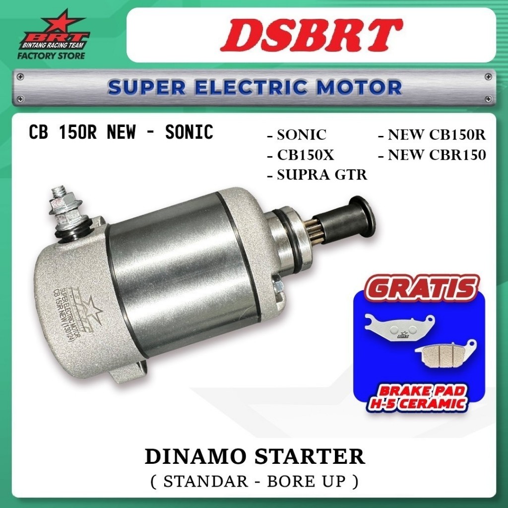 Dinamo Stater Starter Bore Up BRT SONIC New CBR150R CB150R CB150X GTR 150