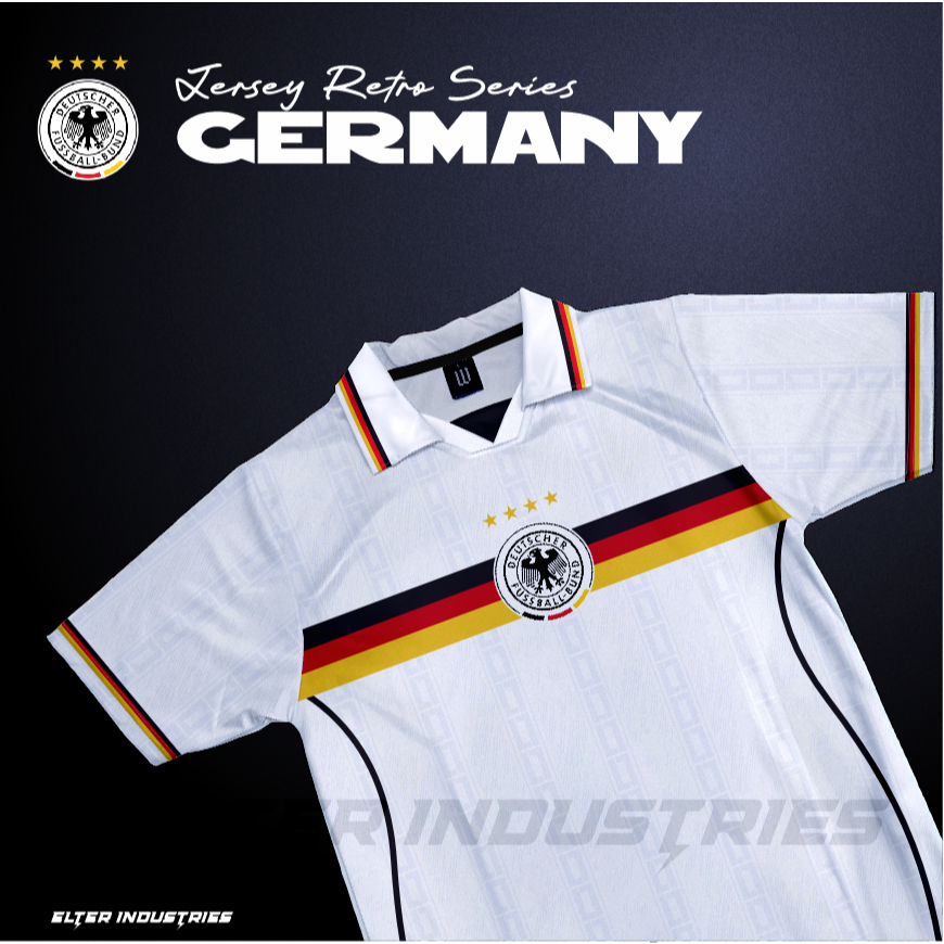 WELLDONE  JERSEY RETRO JERMAN / GERMANY /DUTCH / JERSEY BOLA / JERSEY SUPPORTER /JERSEY VINTAGE / JE