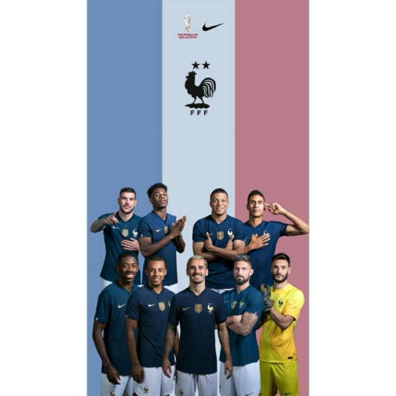 STIKER DINDING BOLA NEGARA PRANCIS A3