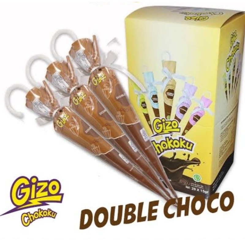 

Gizo Chocoku Cokelat Payung Double Choco 15 gram ( 1 pc ) / Coklat