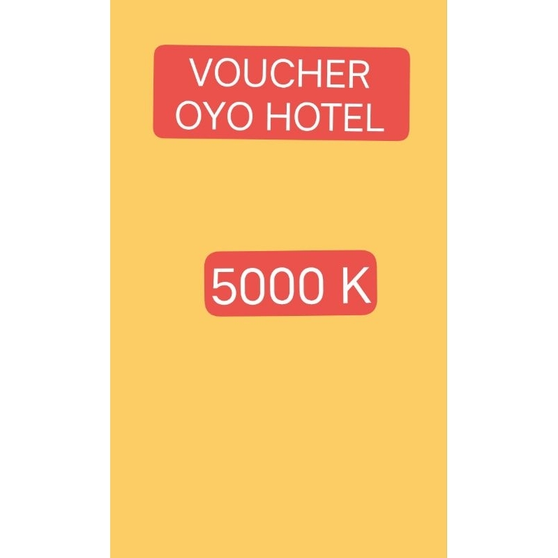 VOUCHER HOTEL OYO