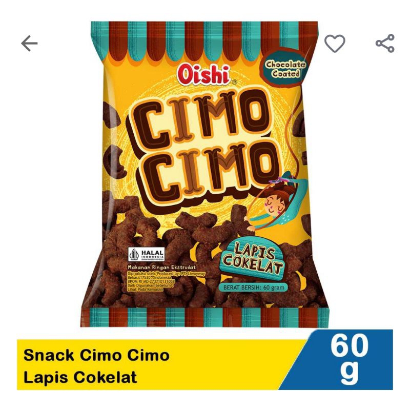 

Cimo Cimo Snack Lapis Coklat 60G
