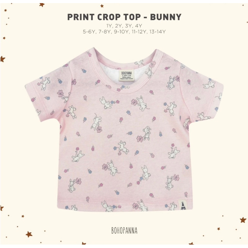 baju anak perempuan crop top bohopanna