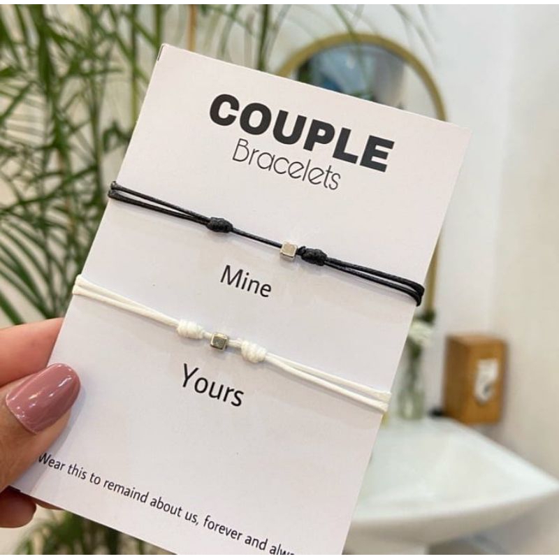 Gelang Couple Pasangan Minimalis / Gelang Bracelet Couple