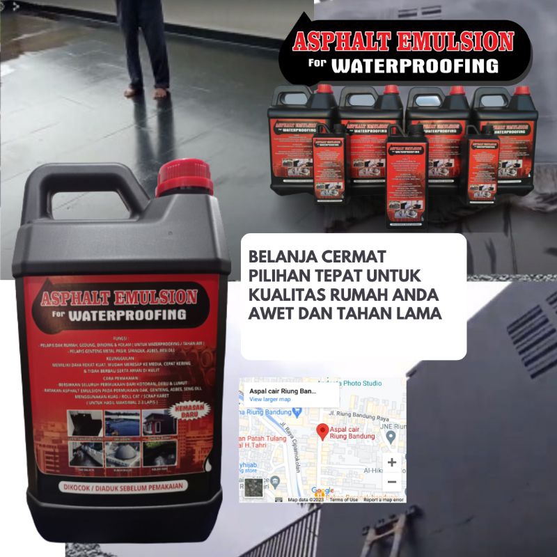 Aspal Emulsi Cair 5Kg Aspal Cair Lem Perekat Beton Bocor dan Rembes
