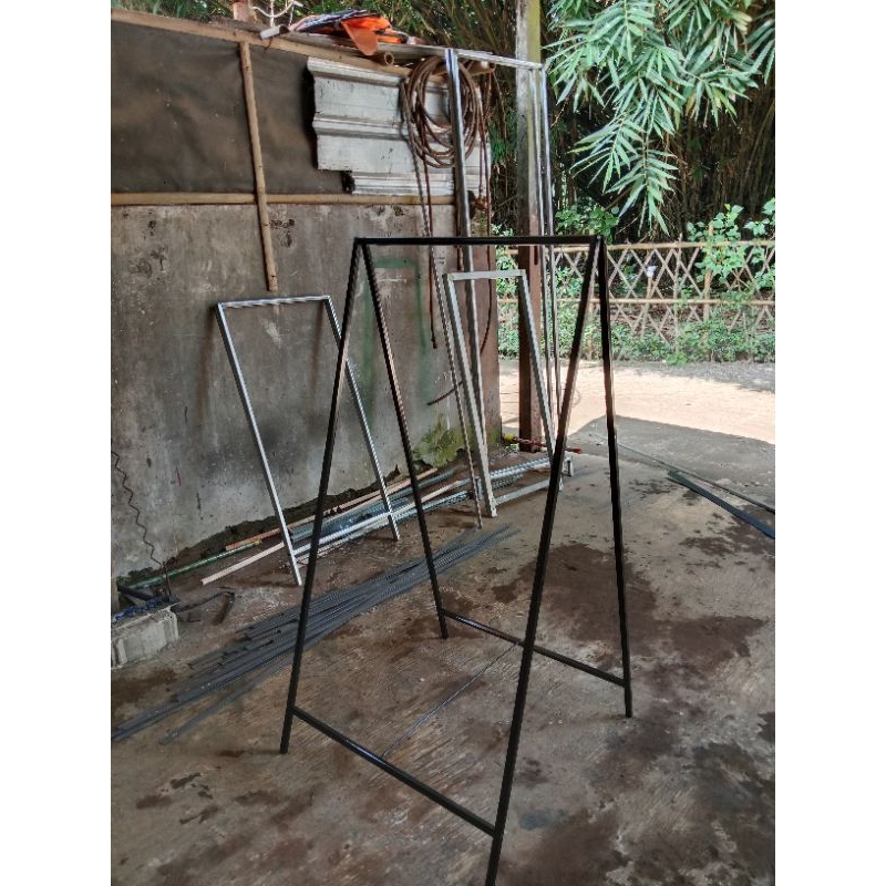 stand banner hollow besi tebal rakitan,bongkar pasang