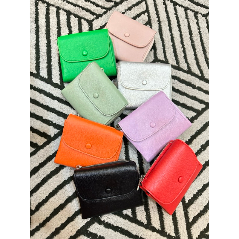 SRL 08- DOMPET KECIL WANITA IMPORT SAARALYNN PREMIUM KULIT JERUK HALUS BAHAN LEMBUT