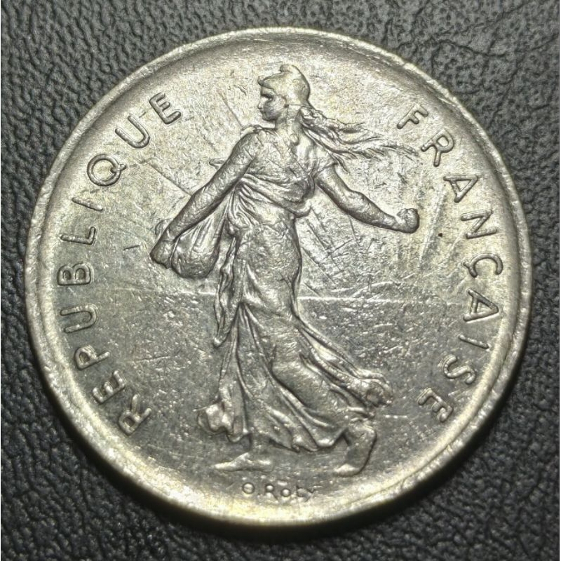 Koin Asing Francis 5 Francs