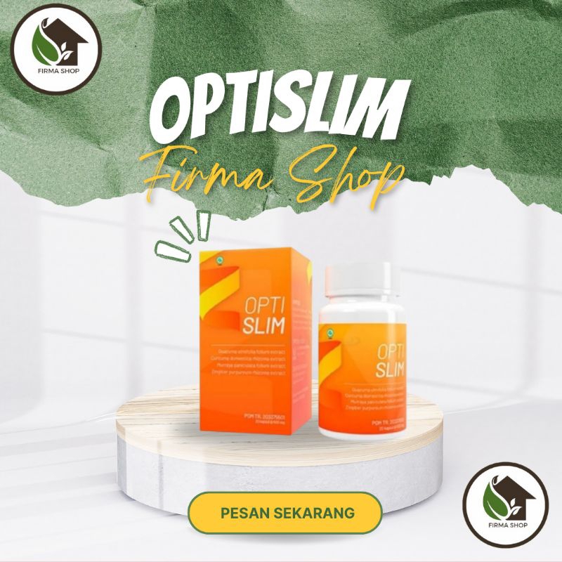 Optislim Opti Slim Asli Pelangsing Penurun Berat Badan Herbal BPOM