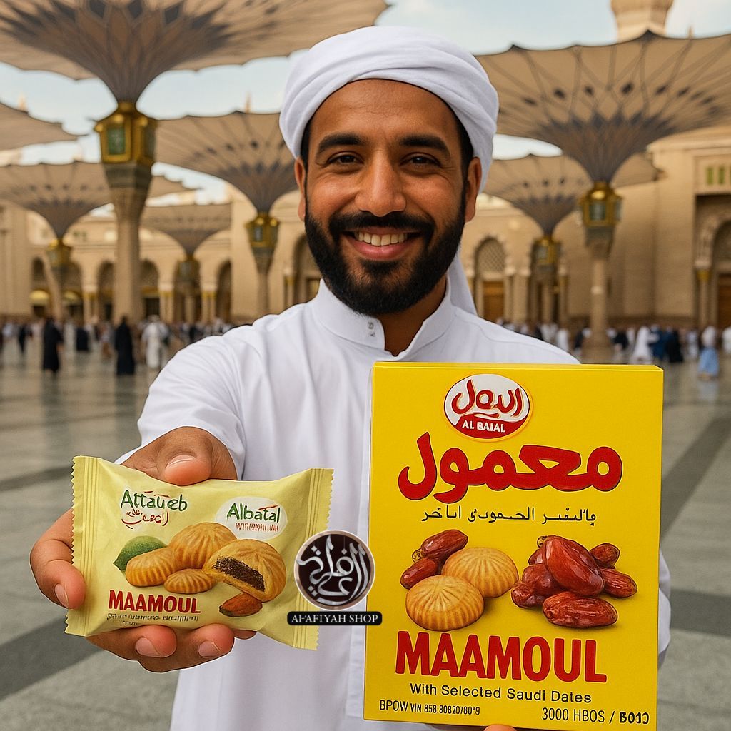 

Kurma Kukis Maamoul Al Batal Biskuit Kue Enak Delicious Snack Arab Box isi 16 Pcs Saudi Dates - BPOM PROMO