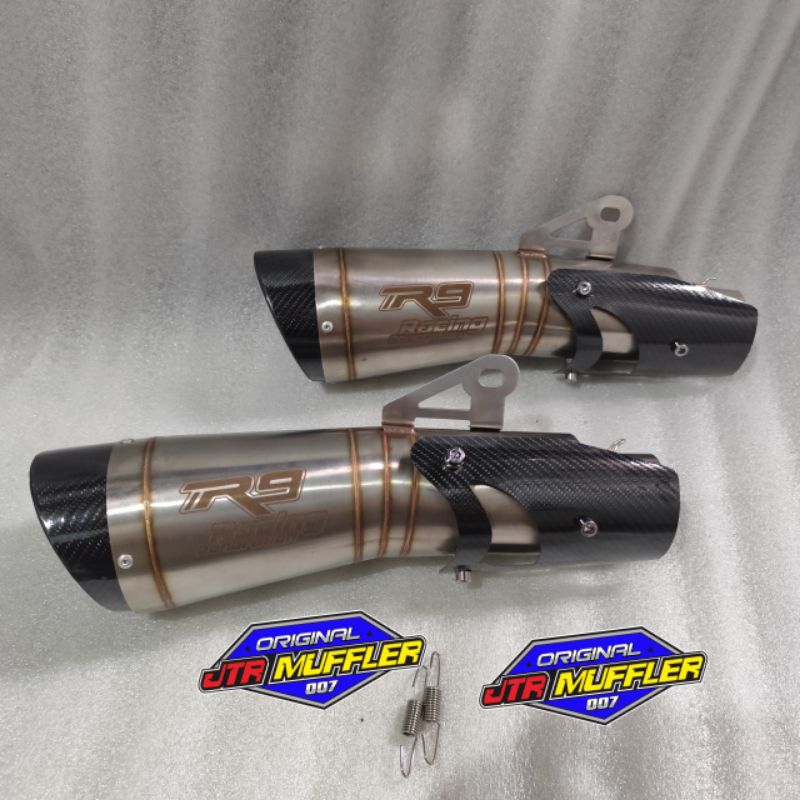 Knalpot R9 h2 ss tameng silincer saja Ninja 250 karbu fi R25 cbr250rr cbr 150r vixion gsx r150 Z250 