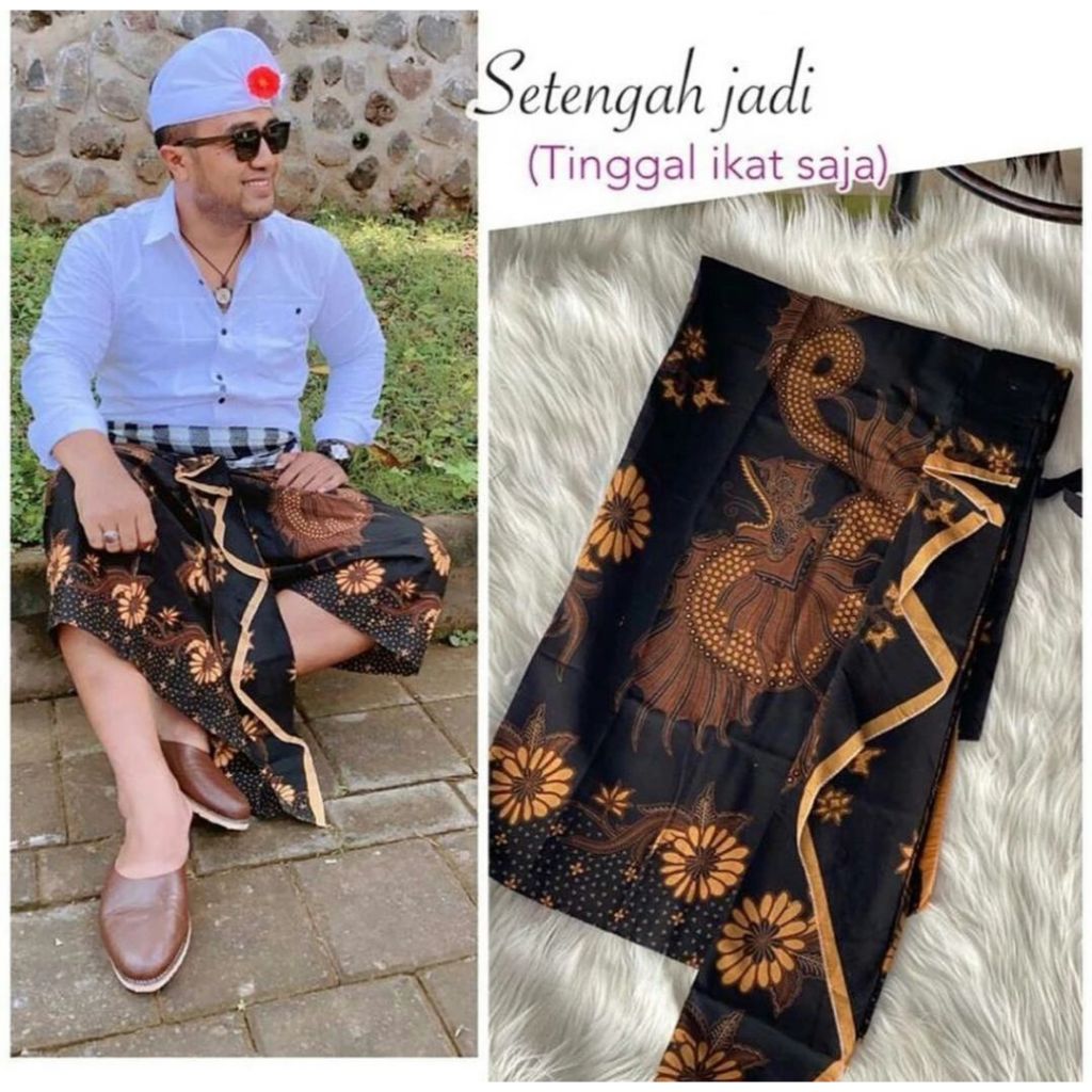 Kamen Batik Setengah Jadi || Kamen Kancut Jadi || Sarung Batik Bali